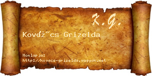 Kovács Grizelda névjegykártya